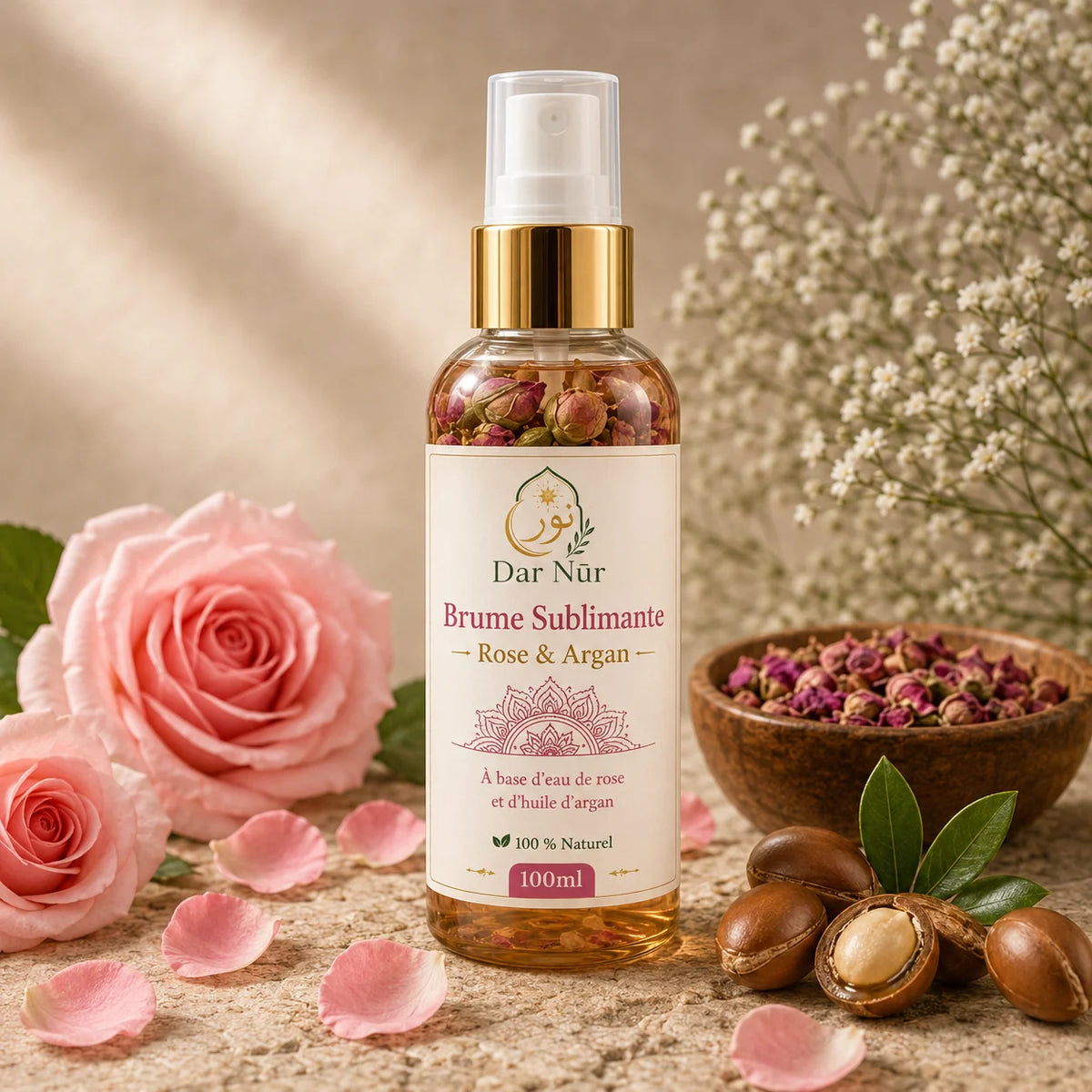 Brume Sublimante Rose & Argan — Dar Nūr