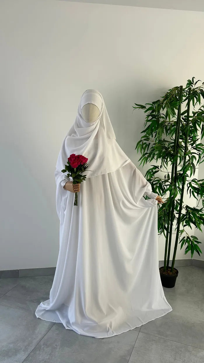 Ensemble Nissah Mastoura Blanc — Dar Nūr