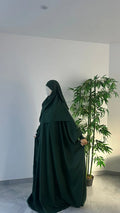 Ensemble Nissah Mastoura Vert Sapin — Dar Nūr