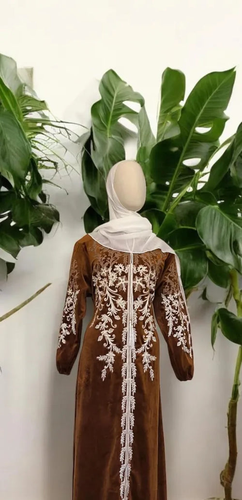 Abaya Chita — Marron — Dar Nūr