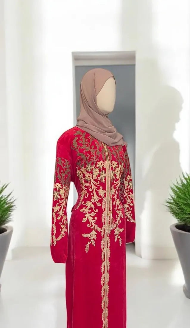Abaya Chita — Rouge — Dar Nūr
