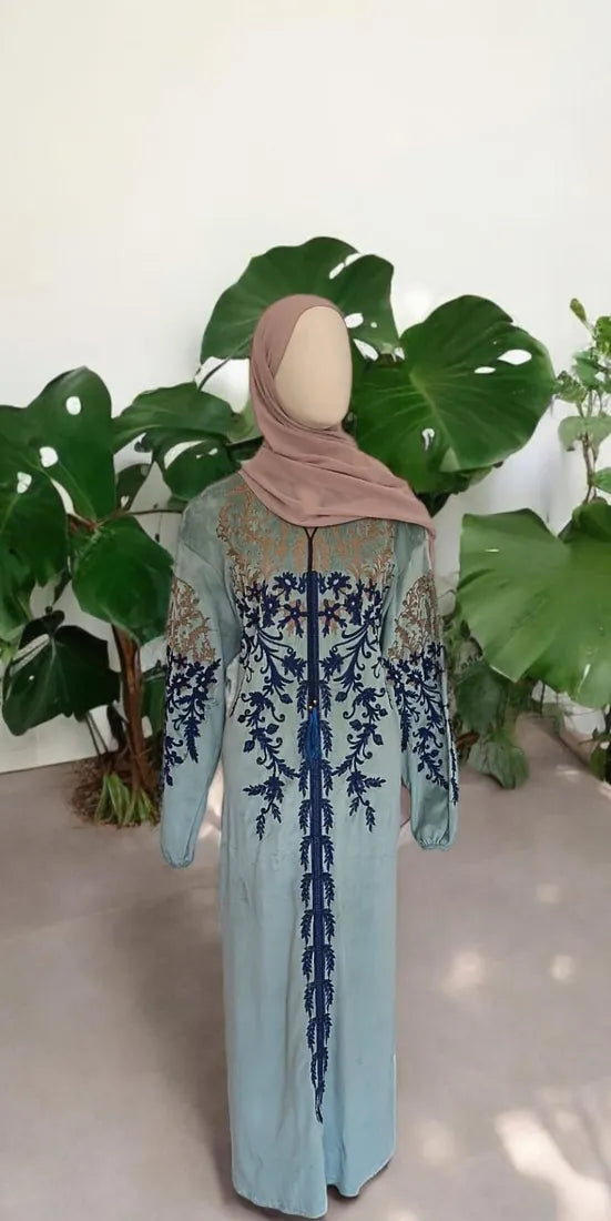 Abaya Chita — Vert d’eau — Dar Nūr