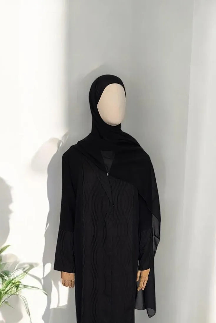 Abaya kimono Seyra Médine — Noir — Dar Nūr