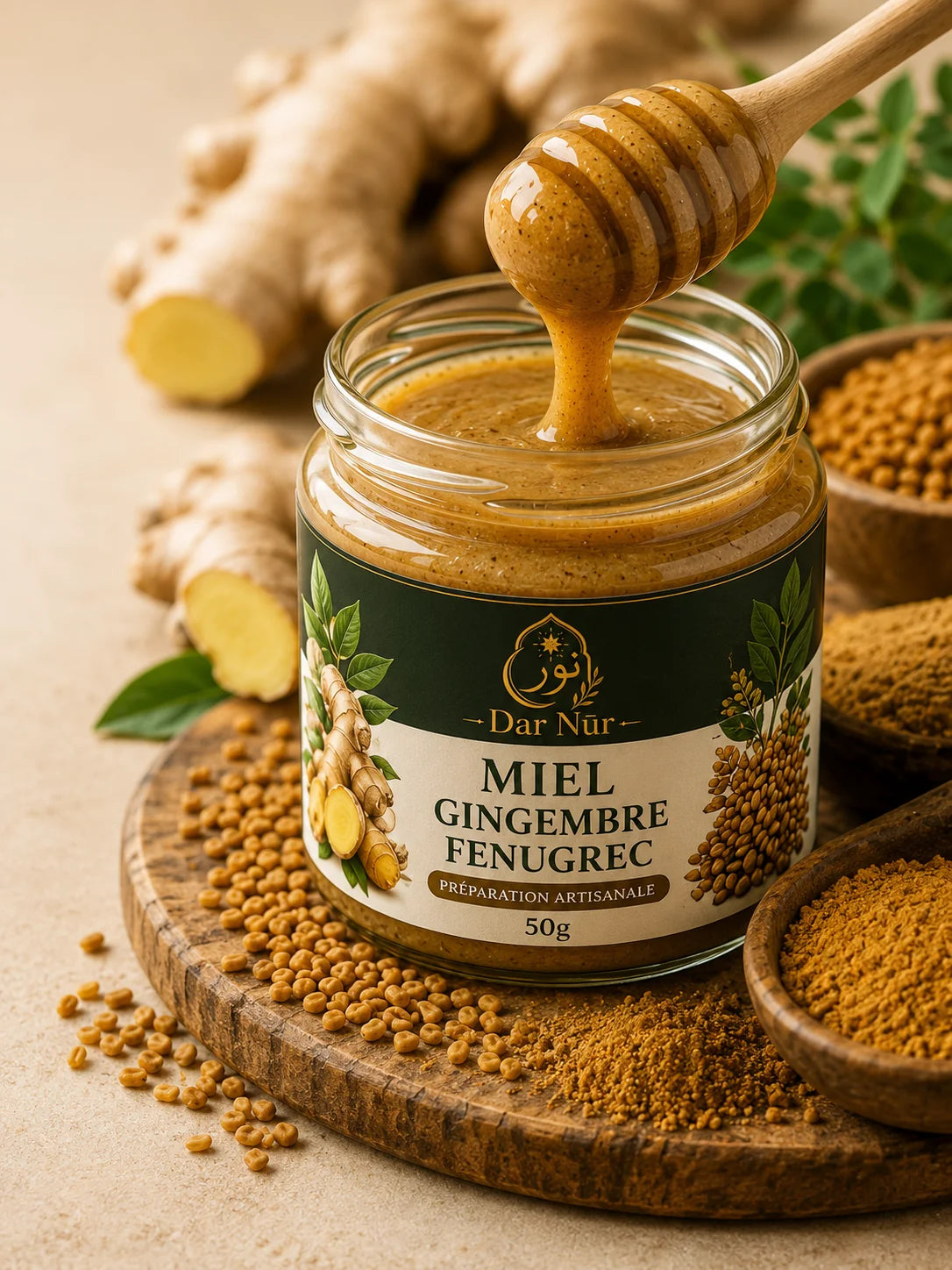 Miel Gingembre Fenugrec — Dar Nūr