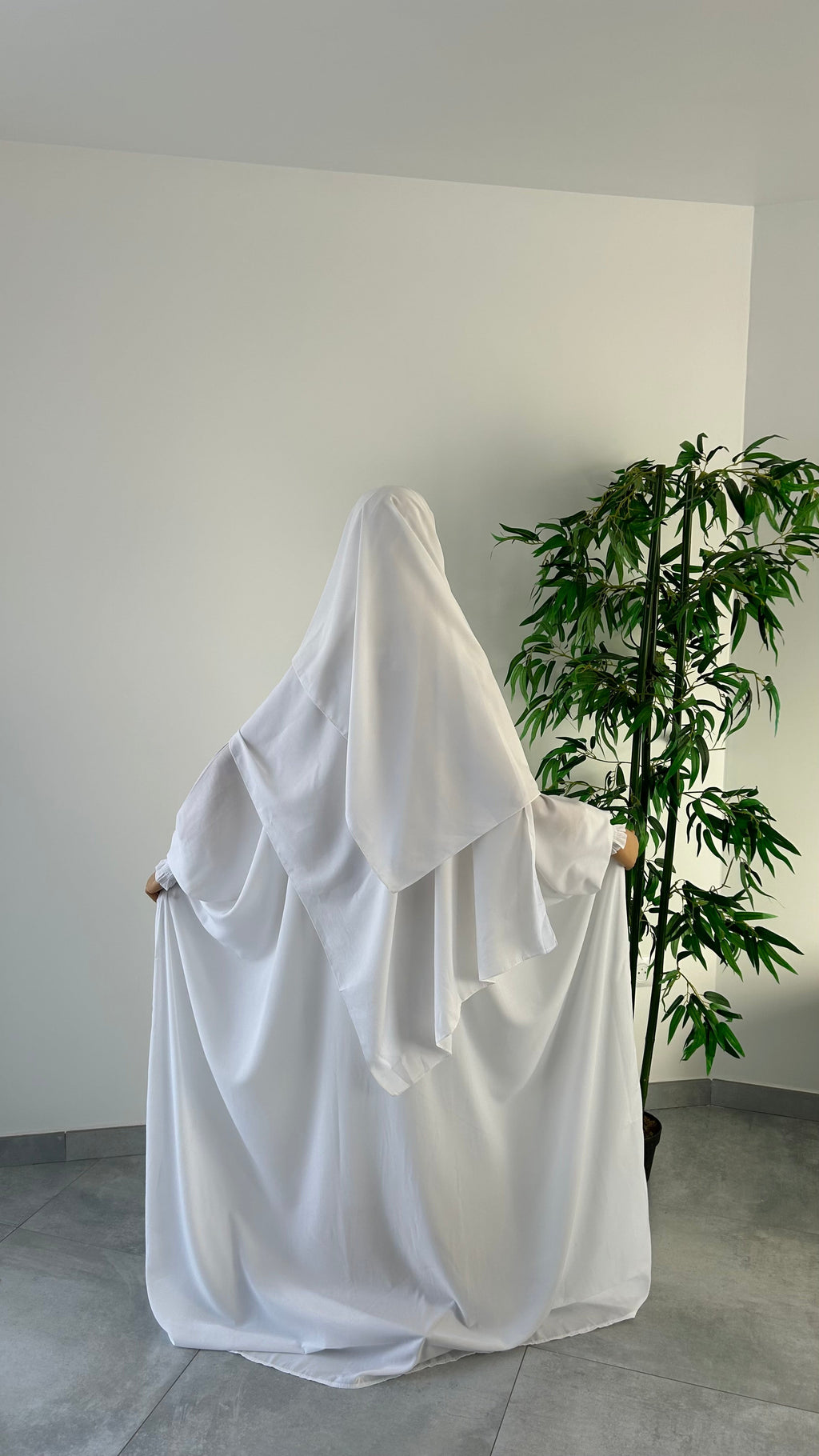 Ensemble Nissah Mastoura Blanc — Dar Nūr