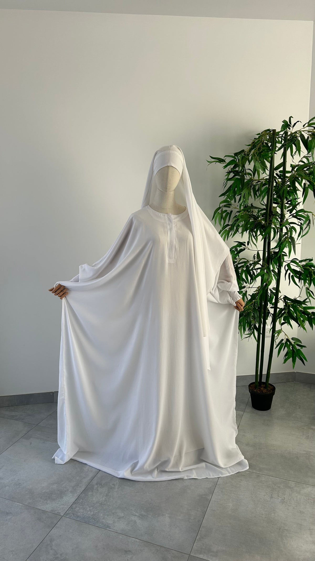Ensemble Nissah Mastoura Blanc — Dar Nūr