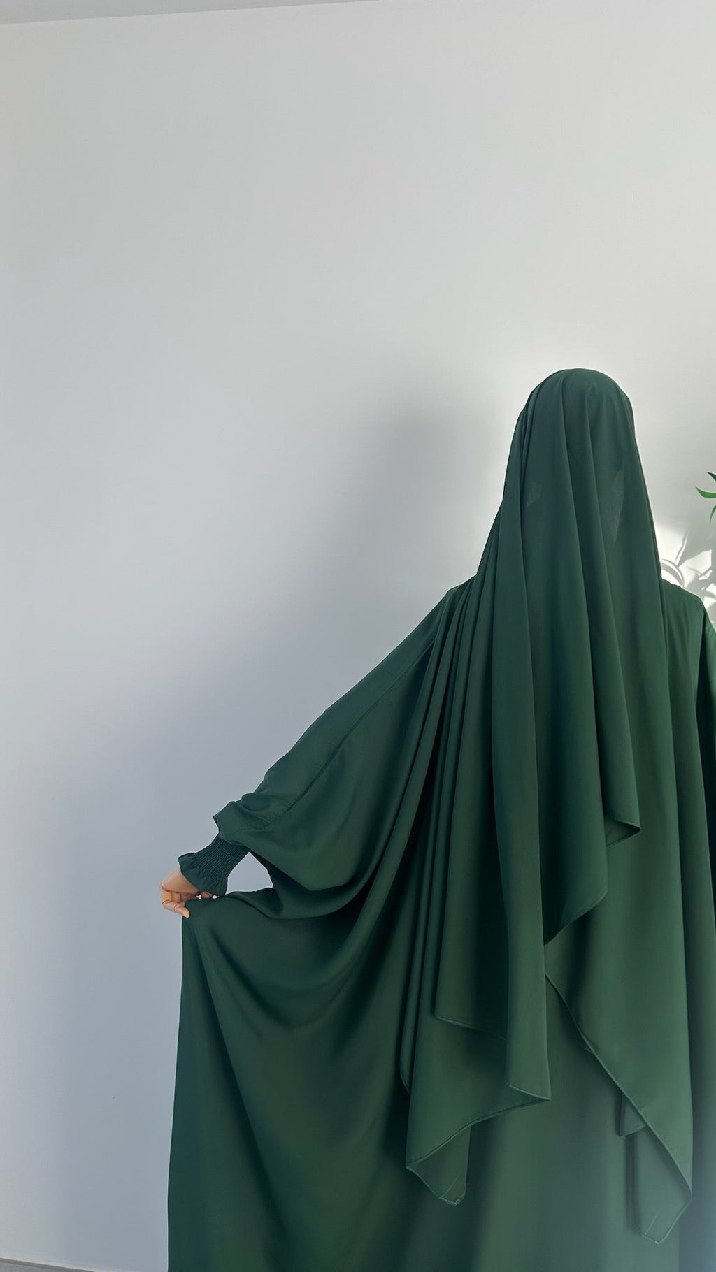Ensemble Nissah Mastoura Vert Sapin — Dar Nūr